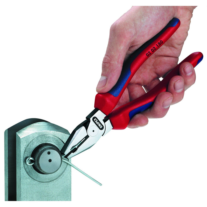 Knipex 02 02 180 7 1/4" High Leverage Combination Pliers