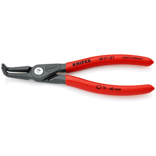 Knipex 48 21 J21 6 1/2" Internal 90° Angled Precision Snap Ring Pliers