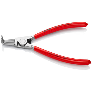 Knipex 46 23 A21 6 3/4" External 90° Angled Snap Ring Pliers-Forged Tips