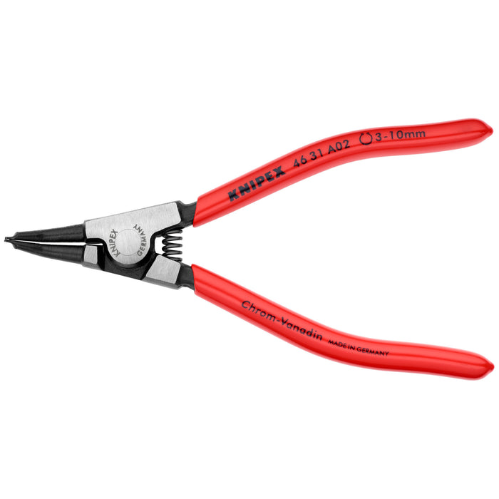Knipex 46 31 A02 5 1/2" External 45° Angled Snap Ring Pliers-Forged Tips