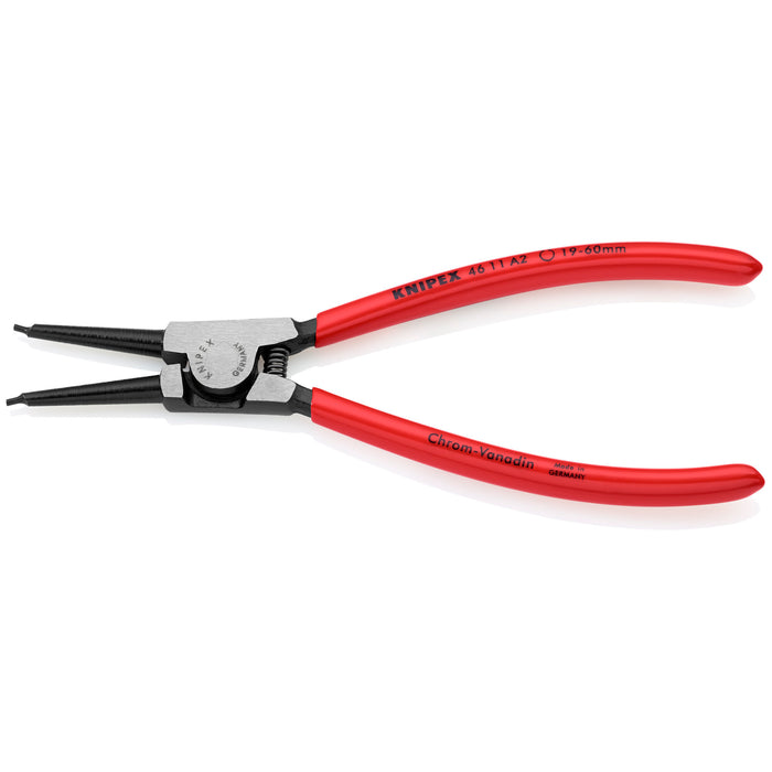 Knipex 46 11 A2 SBA 7 1/4" External Snap Ring Pliers-Forged Tips