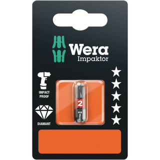 Wera 851/1 IMP DC SB Impaktor bits, PH 3 x 25 mm