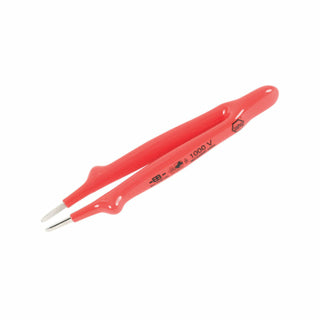 Wiha Tools 75215 Insulated Tweezers Straight Blunt 6"