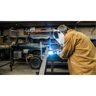 Bessey GS12-8K Clamp, welding, F-style, crimped on swivel pad, 4 In. x 3.125 In. 550 lb