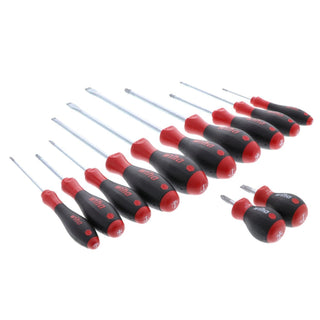 Wiha Tools 30297 12 Piece SoftFinish Slotted and Phillips Screwdriver Set