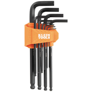 Klein Tools BLS10M Standard Long Ball-End Hex Key Set, Metric, 10 Pc.