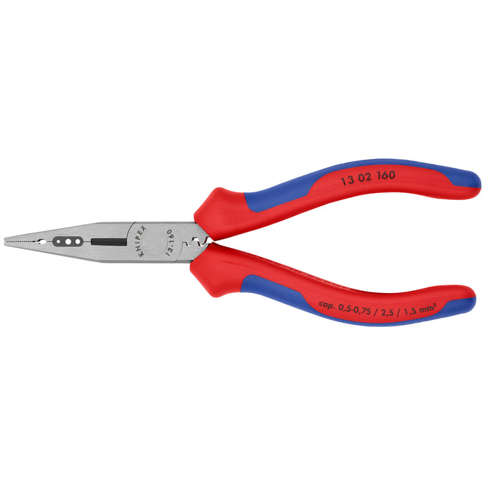 Knipex 13 02 160 SB 6 1/4" 4-in-1 Electricians' Pliers-Metric Wire