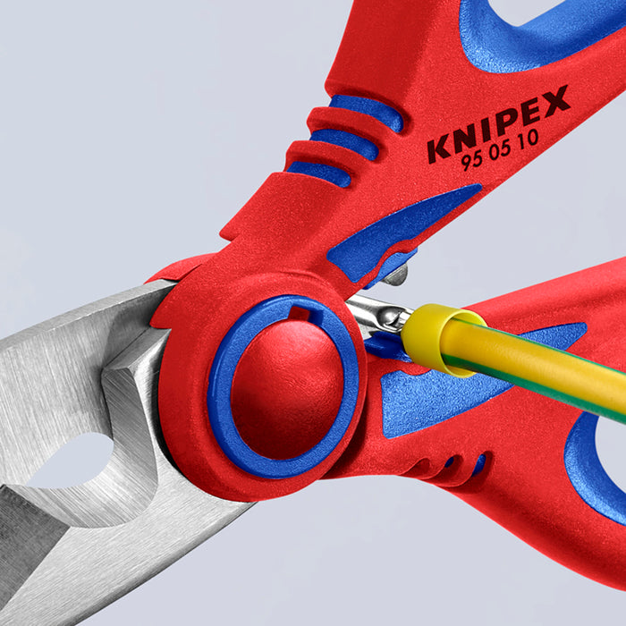 Knipex 95 05 10 SBA 6 1/4" Electricians' Shears with Crimper