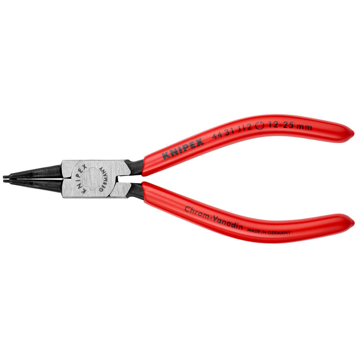 Knipex 44 31 J12 5 1/2" Internal 45° Angled Snap Ring Pliers-Forged Tips