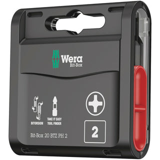 Wera Bit-Box 20 BTZ PH, PH 2 x 25 mm, 20 pieces