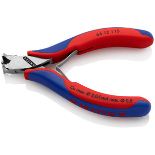 Knipex 64 12 115 4 1/2" Electronics End Cutting Nippers