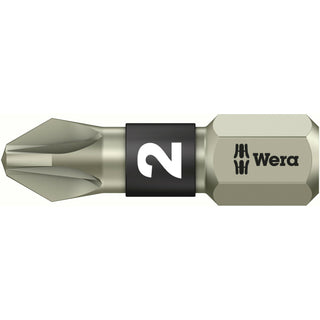 Wera 3855/1 TS bits, stainless, PZ 2 x 25 mm