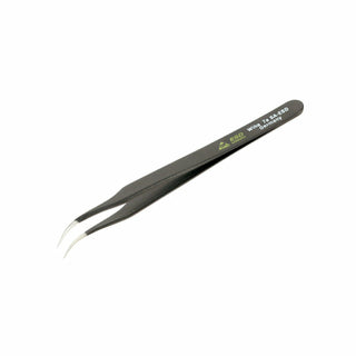 Wiha Tools 44510 120mm Curved Extra Fine Rounded Tips 7a SA Tweezers