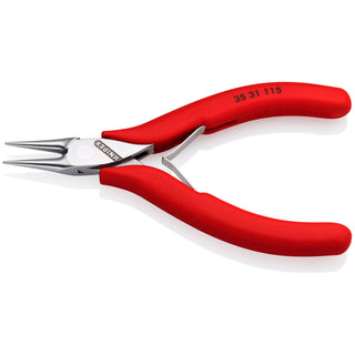 Knipex 35 31 115 4 1/2" Electronics Pliers-Round Tips