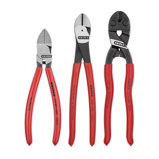 Knipex 9K 00 80 137 US 3 Pc Cutting Pliers Set with 10 Pc Tool Holder