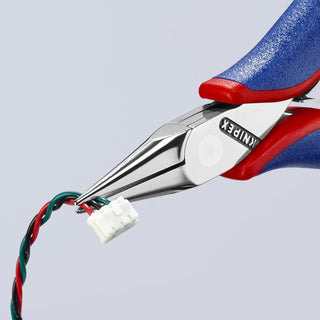 Knipex 35 22 115 4 1/2" Electronics Pliers-Half Round Tips