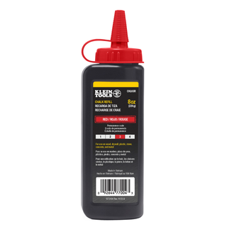 Klein Tools CHLK8R Chalk Refill, Red, 8-Ounce