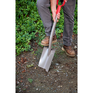 Corona AS 90010 All-Steel 12-Gauge 12 in. Straight Blade Shovel, D-Grip Steel Handle