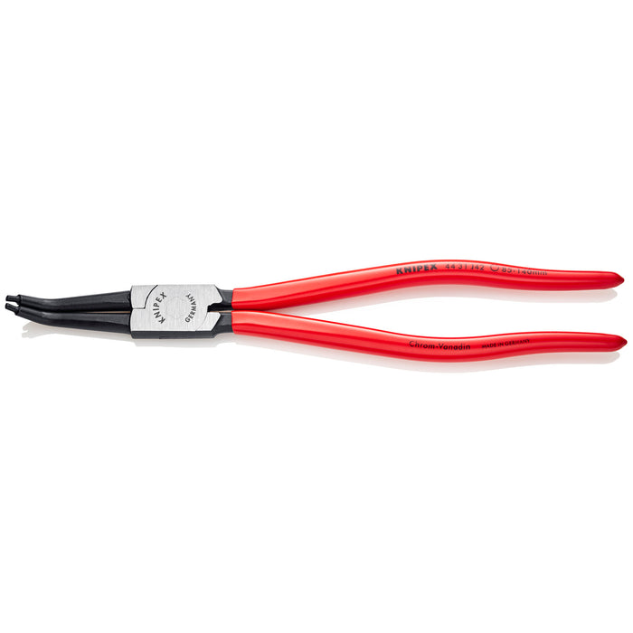 Knipex 44 31 J42 12 1/4" Internal 45° Angled Snap Ring Pliers-Forged Tips