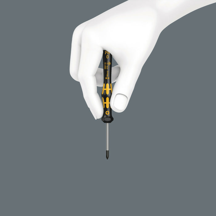 Wera 1578 A ESD Kraftform Micro screwdriver for slotted screws, 0.30 x 1.8 x 60 mm