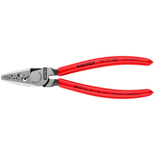 Knipex 97 71 180 7 1/4" Crimping Pliers for Wire Ferrules