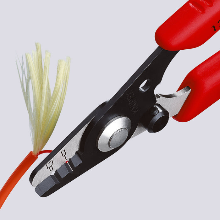 Knipex 12 82 130 SB 5 1/4" Wire Stripper for Fiber Optics