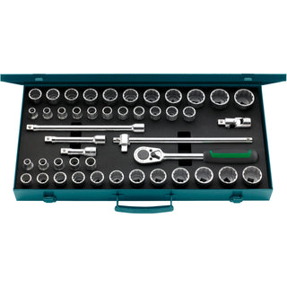 Stahlwille 96030140 1/2" Bi-Hex Socket Set - 45 Pieces