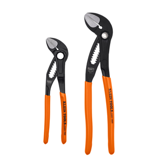 Klein Tools D5052BSKIT Straight Jaw Quick-Adjust Pump Pliers Set, 2-Piece