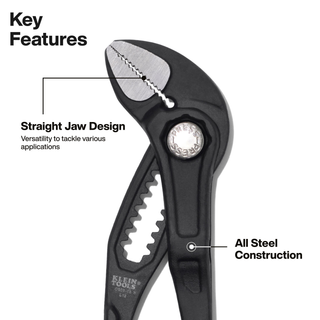 Klein Tools D5052BSKIT Straight Jaw Quick-Adjust Pump Pliers Set, 2-Piece