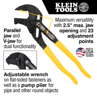 Klein Tools D53003KIT Plier Wrench Set, 3 Pc.