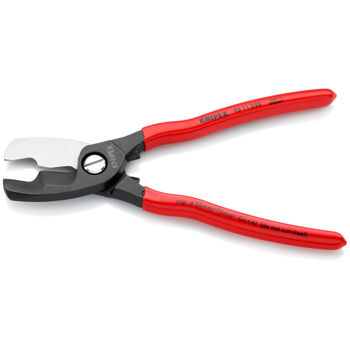 Knipex 95 11 200 SBA 8" Cable Shears-Twin Cutting Edges