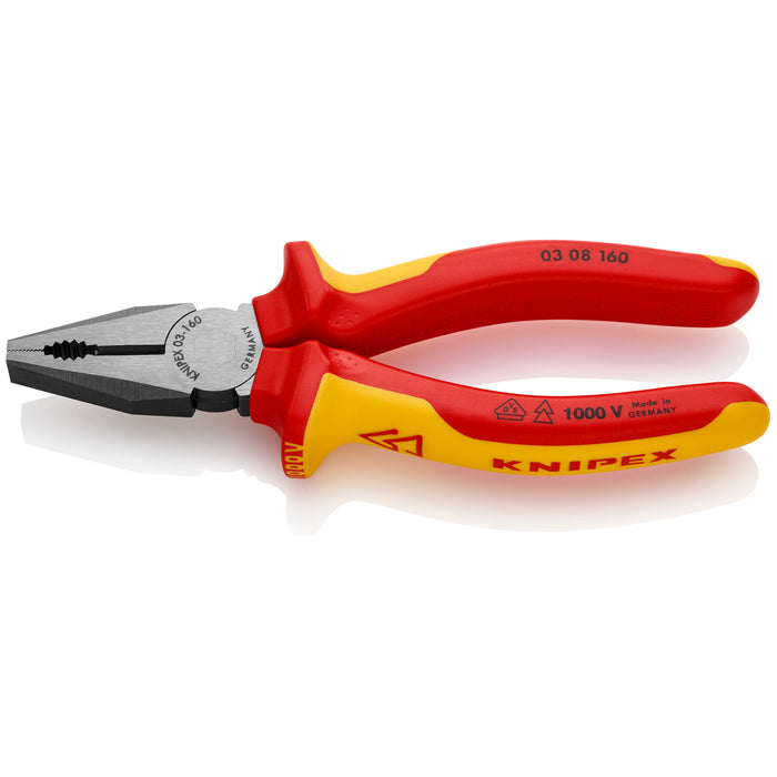 Knipex 03 08 160 SBA 6 1/4" Combination Pliers-1000V Insulated
