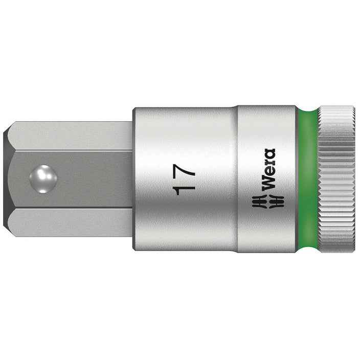Wera 8740 C HF Zyklop bit socket with 1/2" drive with holding function, 12 x 60 mm