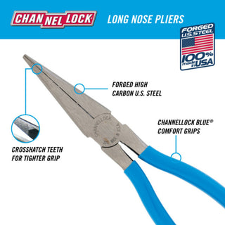 Channellock 3017 8-inch Long Nose Pliers