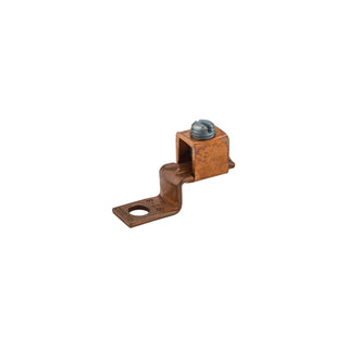 NSI DE705 Copper Solderless Lug 2-8 Awg 1/4" Mtg Hole