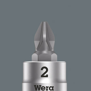 Wera 8751 A Phillips Zyklop bit socket, 1/4" drive, PH 1 x 28 mm