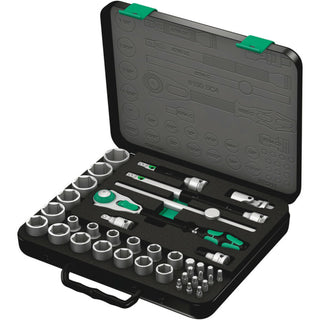 Wera 8100 SC 4 Zyklop Speed Ratchet Set, 1/2" drive, imperial, 38 pieces