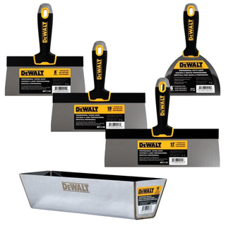 Dewalt DXTT-3-174 8/10/12 in. Stainless Steel Taping Knife Set with 14 in. Mud Pan