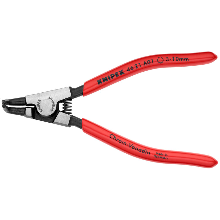 Knipex 46 21 A01 5" External 90° Angled Snap Ring Pliers-Forged Tips