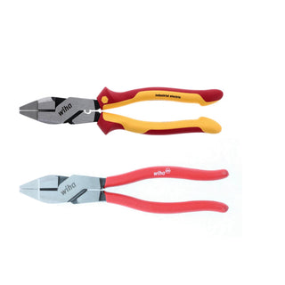 Wiha Tools 32833 2 Piece Insulated and Classic Grip NE Style Lineman's Pliers Set