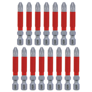 Wiha Tools 76648 MaxxTor Impact Bit Pozidriv #2 - 49mm - 15 Pack