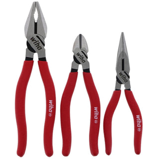 Wiha Tools 32698 3 Piece Vinyl Grip Pliers/Cutters Set