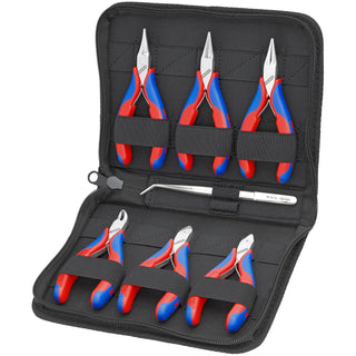 Knipex 00 20 16 7 Pc Electronics Pliers Set in Zipper Pouch