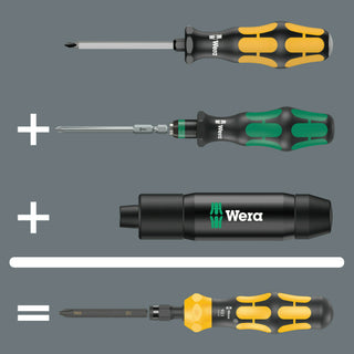 Wera 921 Kraftform Plus impact screwdriver - series 900, 1/4" x 163.5 mm