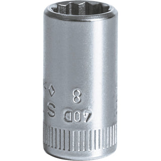 Stahlwille 01030008 40D 12-pt 1/4" Socket, 8 mm