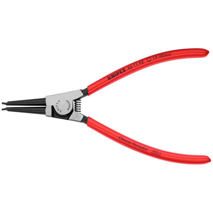 Knipex 46 11 A2 SBA 7 1/4" External Snap Ring Pliers-Forged Tips