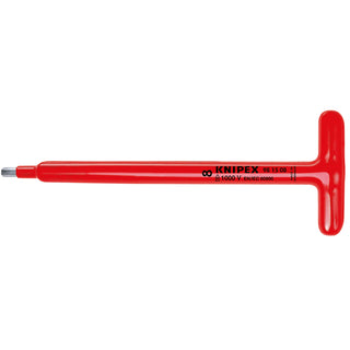 Knipex 98 15 08 10 1/2" T-Handle for Hexagon Socket Screws-1000V Insulated