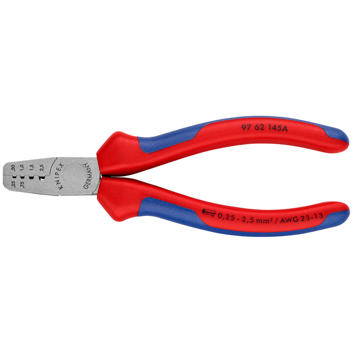 Knipex 97 62 145 A 5 3/4" Crimping Pliers for Wire Ferrules