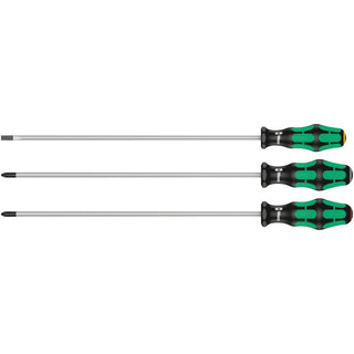 Wera 335/350/355/3 Screwdriver set Kraftform Plus 300 mm-long blades, 3 pieces