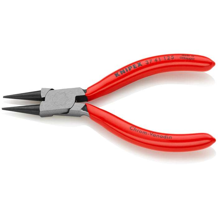 Knipex 37 41 125 5" Electronics Gripping Pliers-Round Pointed Tips